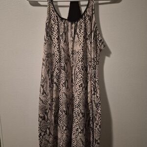 Stylish Snake Print Pajama Dress